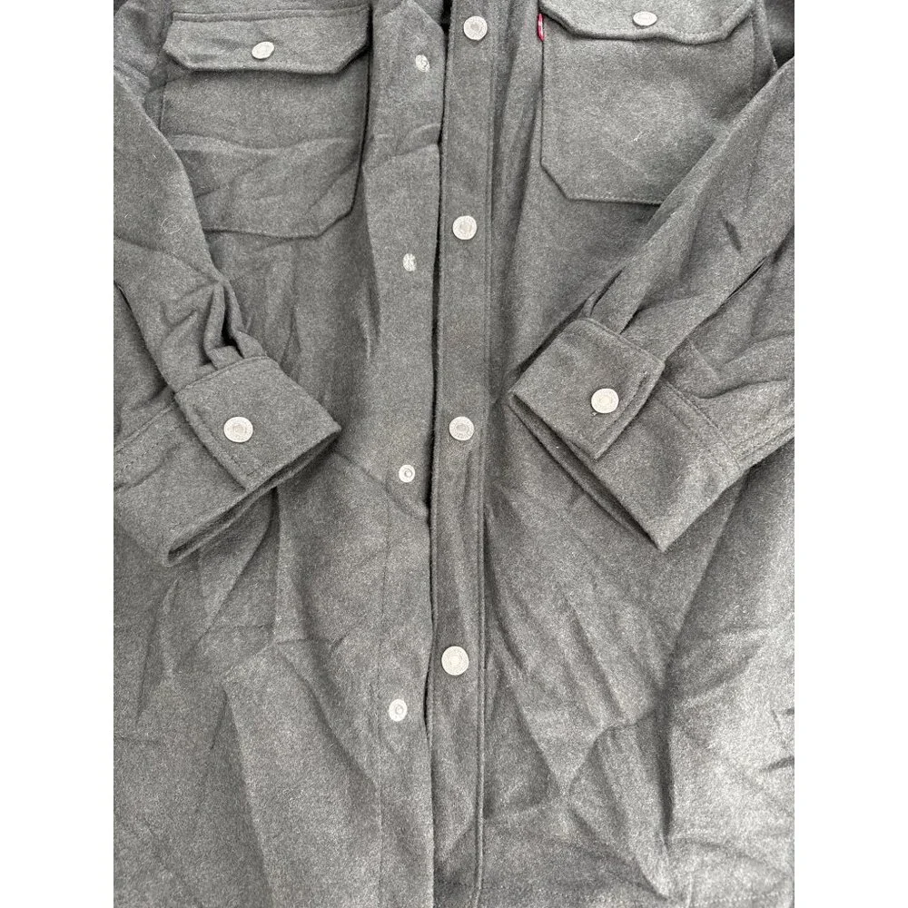 NWT Levi's Strauss Men's‎ Gray Long Sleeve Shirt Jacket L